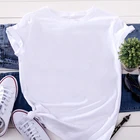 Футболка женская оверсайз для отдыха, модная рубашка белого цвета, модный топ в стиле Харадзюку, футболка в стиле оверсайз, лето