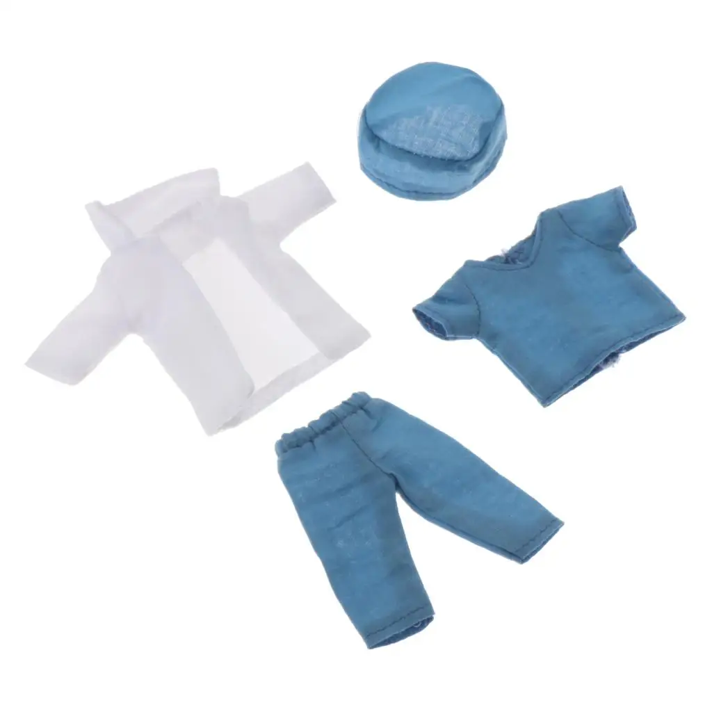 

BJD Doll 1/12 Dolls 6inch Ball Jointed Doll DIY Toys Doctor Full Set Kids Pretend