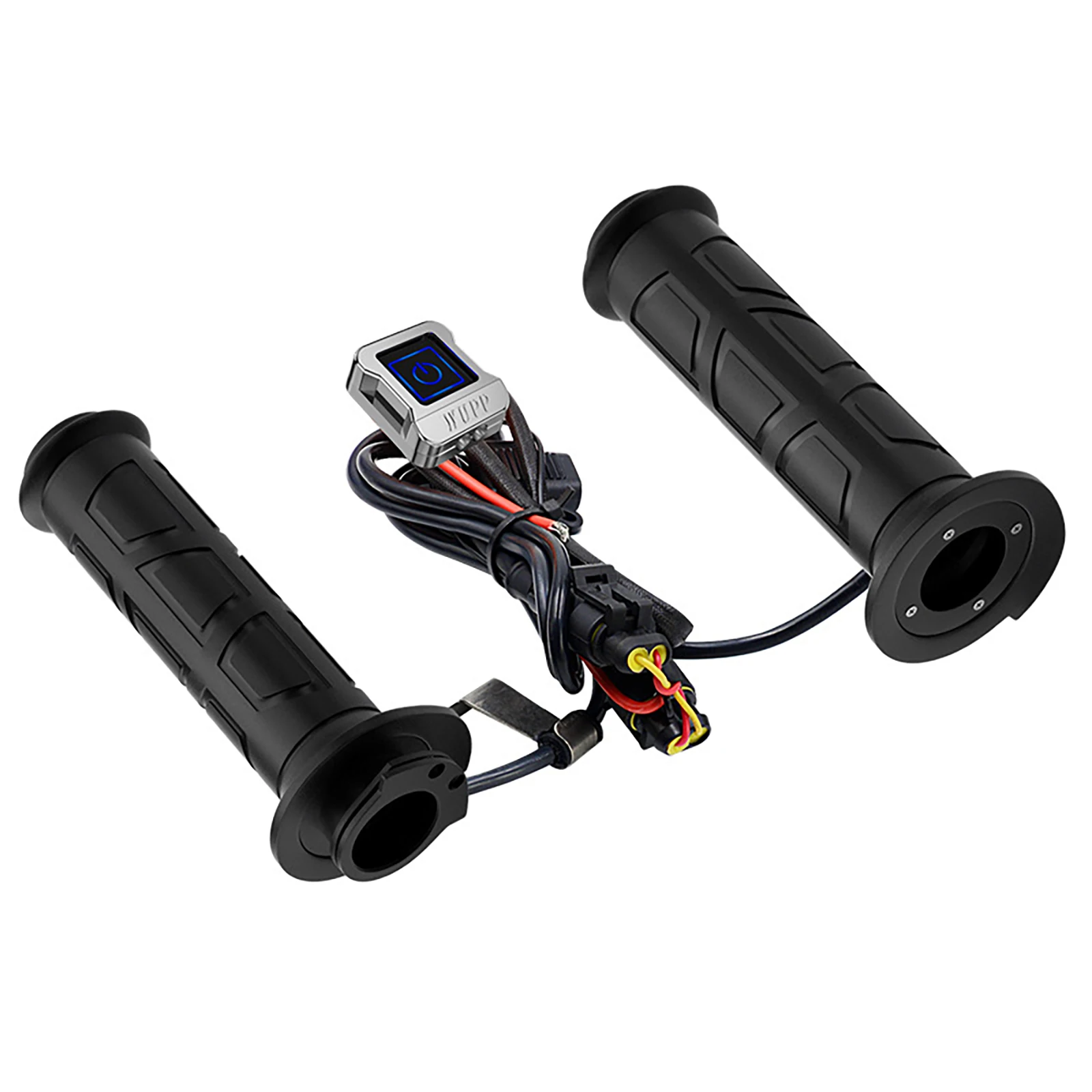 

DC12V Motorcycle Heating Handlebars Modifying Supplies 3-Speed Temperature Control For Winter Cycling Heating Equipment-Black