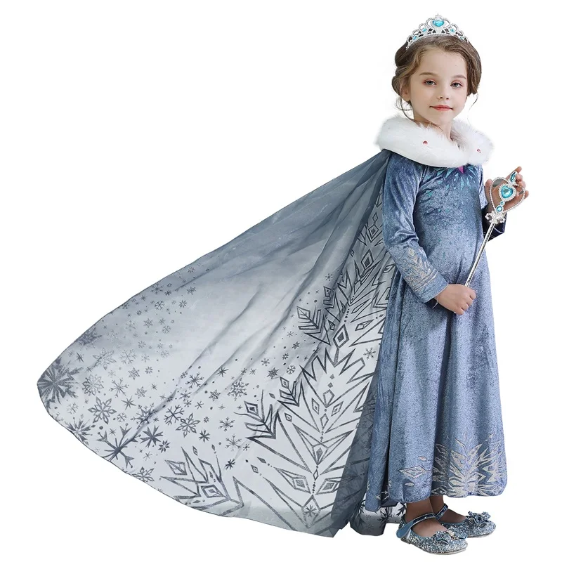 Fancy Children Dress Anna Elsa Dresses Halloween Party Princess Girls Cosplay Elza Costume Vestidos Infantil | Детская одежда и