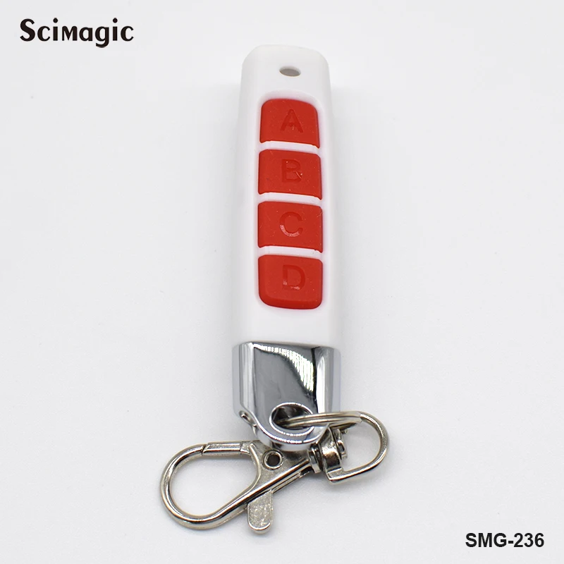 white and red 433 МГц клонирование дистанционного contol Электрический гаражные ворота дистанционное управление 433,92 МГц командный брелок фиксированный код пульт управления воротами - Цвет: white and red