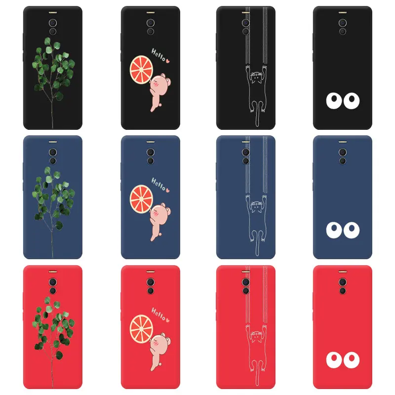Чехол для Meizu 15 Lite Plus M15 цветной матовый чехол телефона E3/MX6/M5/M6 Note Meilan M5 черный |