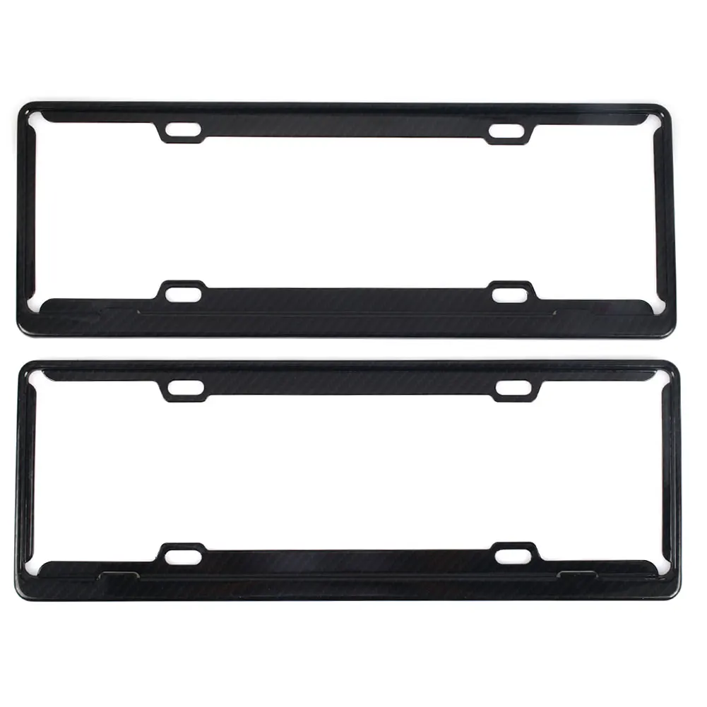 Прочная Автомобильная рамка для номерного знака 2 шт. черная крышка персональная