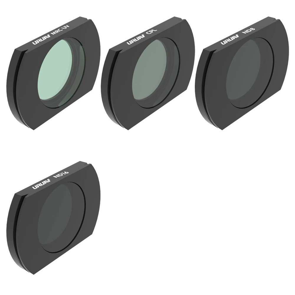 UV CPL ND8 ND16 URUAV для Hubsan ZINO H117S/ZINO PRO фильтр объектива камеры UV/CPL/ND4/ND8/ND16/ND32/NIGHT Combo набор применяется на Радиоуправляемый Дрон - Цвет: UV CPL ND8 ND16