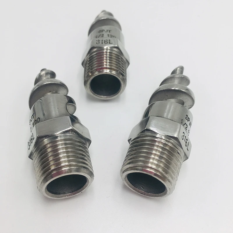 買取 60 度/90 度/150 Dgree/170 度カスタマイズ 316L ステンレス鋼スパイラルジェットノズル工業用スプレーダスト削除ノズル、