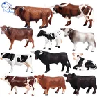 Фигурки животных на ферме, из ПВХ, в виде коровы