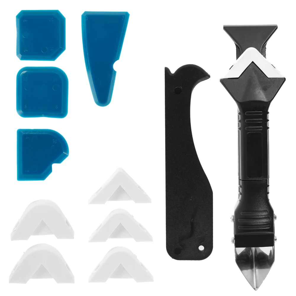 

12PCS Sealant Spatula Caulking Tool Kit Scraper Joint Silicone Grout Remover Sale Bathroom Frames Sealant Seals Painting Tools