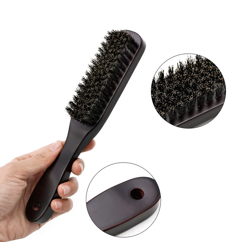 Мужская щетка для бороды с деревянной ручкой чистки щетины Парикмахерская