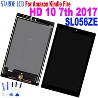 newest 10 1%e2%80%99%e2%80%99 lcd display for amazon kindle fire hd 10 7th gen sl056ze 2017 lcd display with touch screen digitizer full assembl