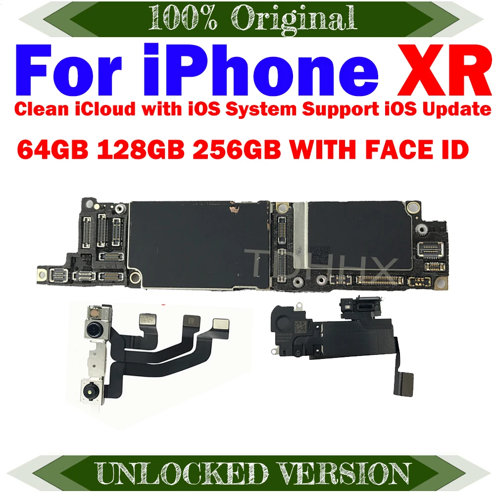 Хорошо работающая материнская плата чистая iCloud для iPhone XR полная рабочая с