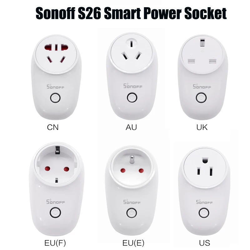 Смарт-розетка Sonoff S26 Wi-Fi управление через приложение | Электроника