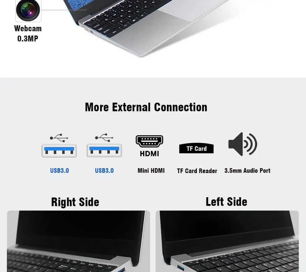 AMOUDO 15,6 дюймовый игровой ноутбук Inel Core i7-4650U 8 ГБ ОЗУ 512 ГБ SSD 1920*1080P FHD Win7/10 ультратонкий ноутбук
