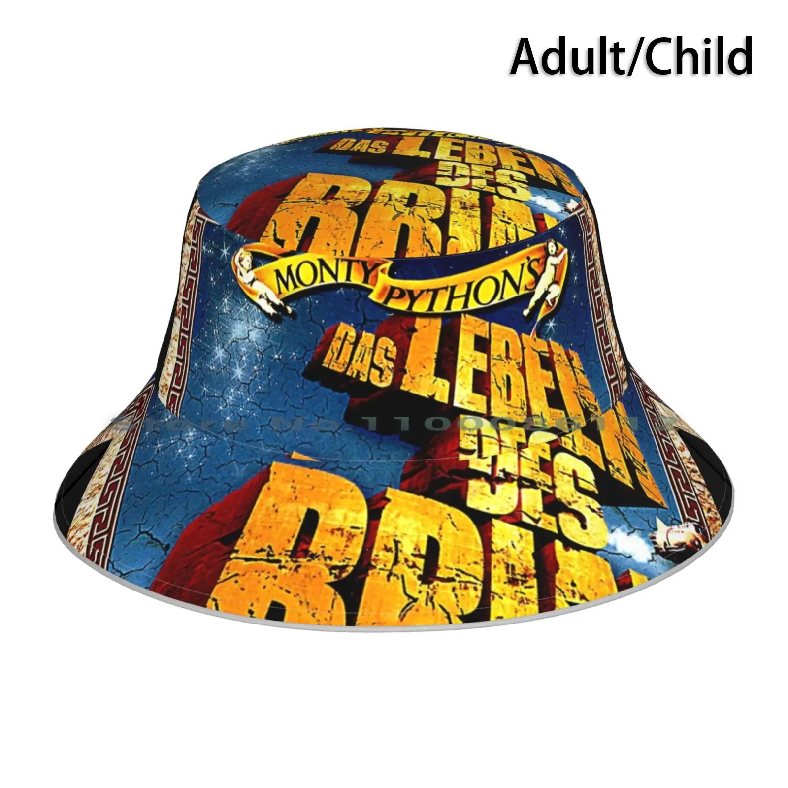 Шляпа-вёдра Monty Pythons Life Of Brian Sun Cap 80-х 90-х Лучший фильм Культовые фильмы Классика Ретро Винтаж Кинотеатр для сурферов.