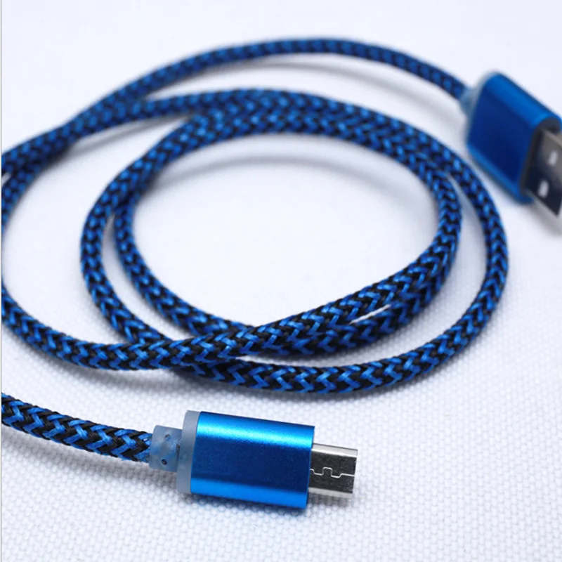 0 2 м/1 м/2 м/3 м Плетеный Micro USB кабель для синхронизации данных и зарядки Samsung S4 S6 Edge