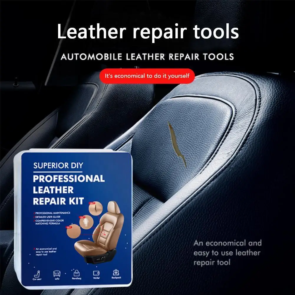 

Car Seat Care Kit Leather Refurbish Repair Tool With Repair Tool Artificial Crack Luggage Dyes Leather Sofas Scratch Leathe L6E2