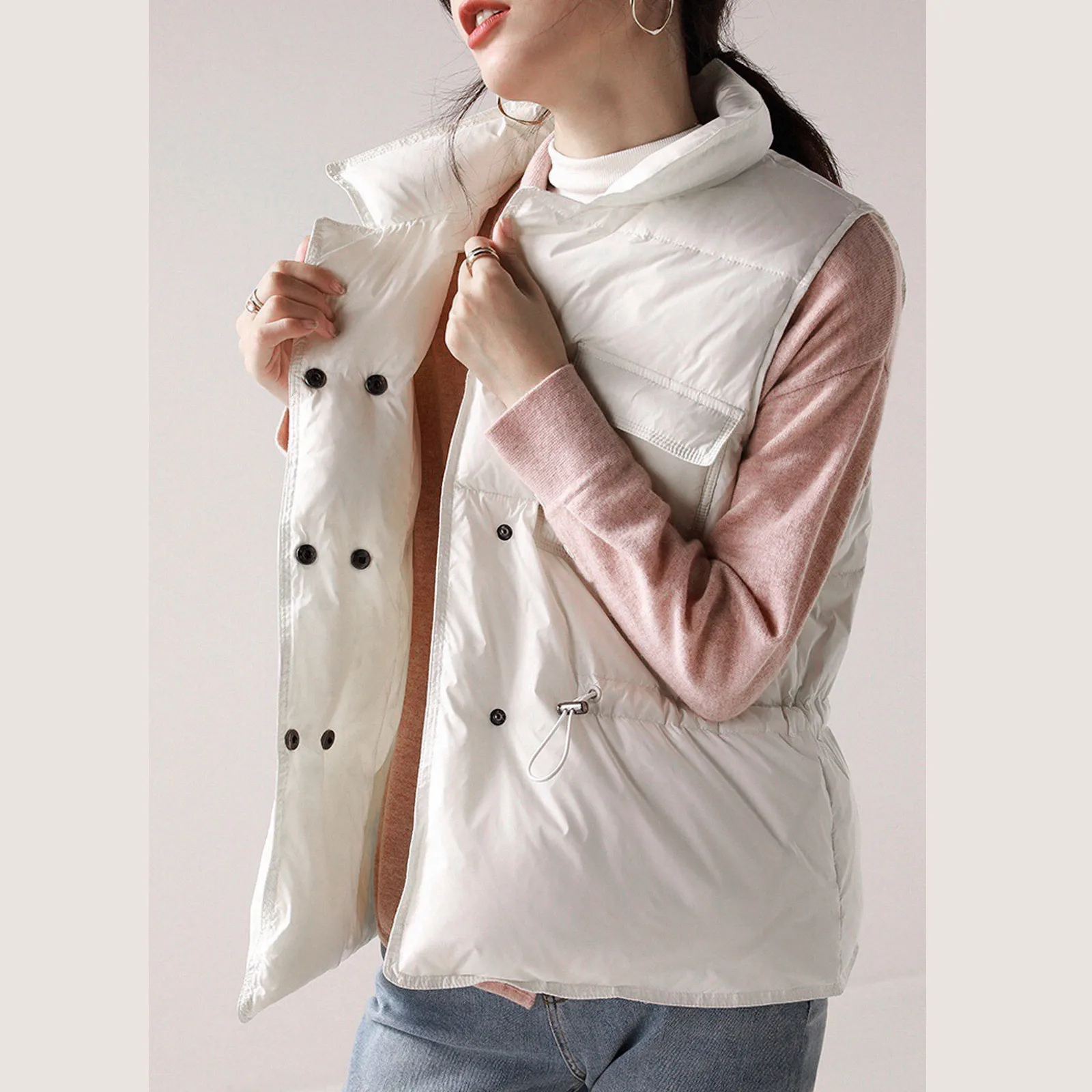 

Женский зимний теплый жилет без рукавов 2021, пальто, женская куртка с подкладкой из хлопка, женский жилет с воротником-стойкой