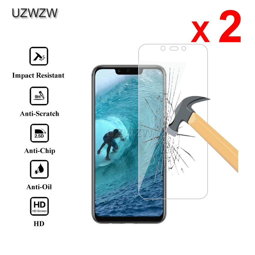 2 шт для huawei mate 20 Lite Premium 2.5D 0,26 мм Закаленное стекло-экран протектор для huawei mate 20 Lite Защитная стеклянная пленка