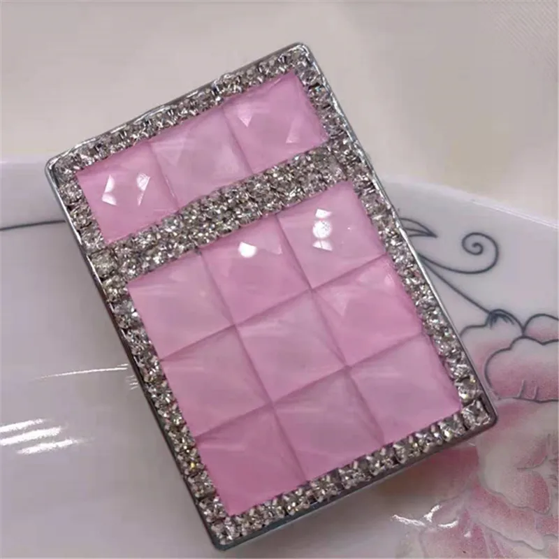 

Creative Handmade Rhinestone USB Charging Lighter Diamond Girl Fashion Windproof Lighter Smoking Accessories Electric Lighter