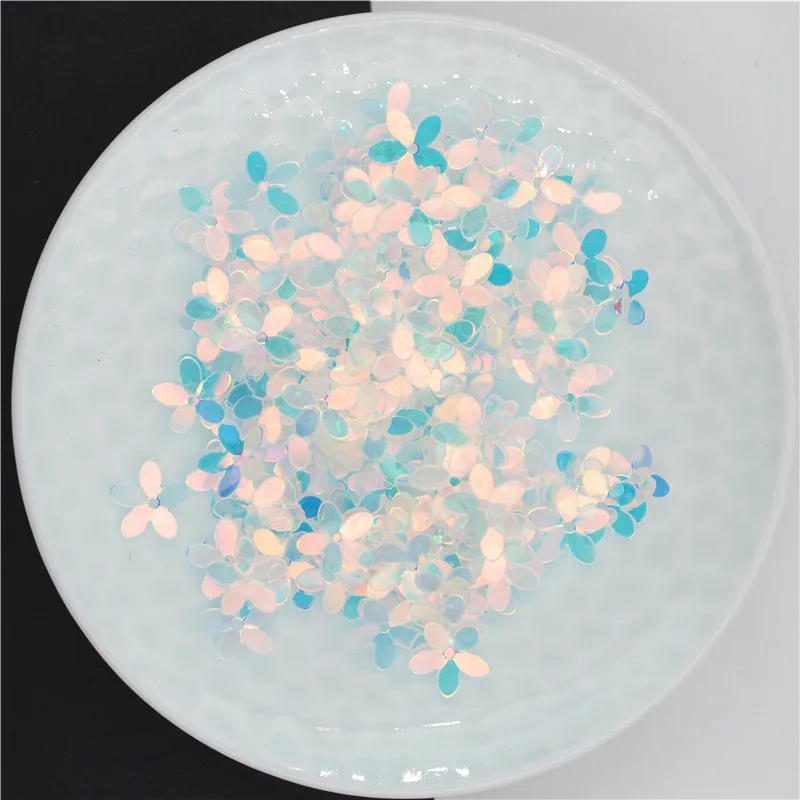 1000 шт. (50 г) 10 мм заточенные Цветочные декорированные цветные блестки для