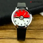 Покемон Пикачу детские часы мультфильм аниме фигурка покебол PU ремень цифровые светящиеся аналоговые кварцевые детские часы подарки на день рождения