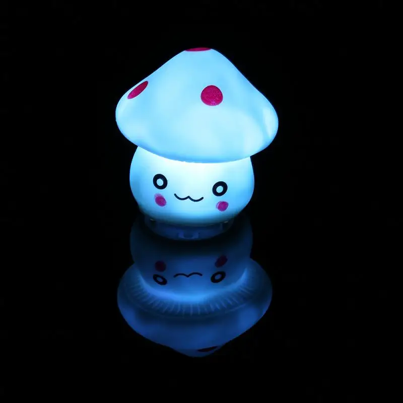 

1PC Night Lamp Color Changing LED Mushroom Lamp Party Lights Mini Soft Baby Child Sleeping Nightlight Novelty Luminous Toy Gift
