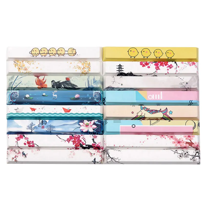 Аксессуары для клавиатуры PBT с пятью краями разделительная панель 6 25u вишневый