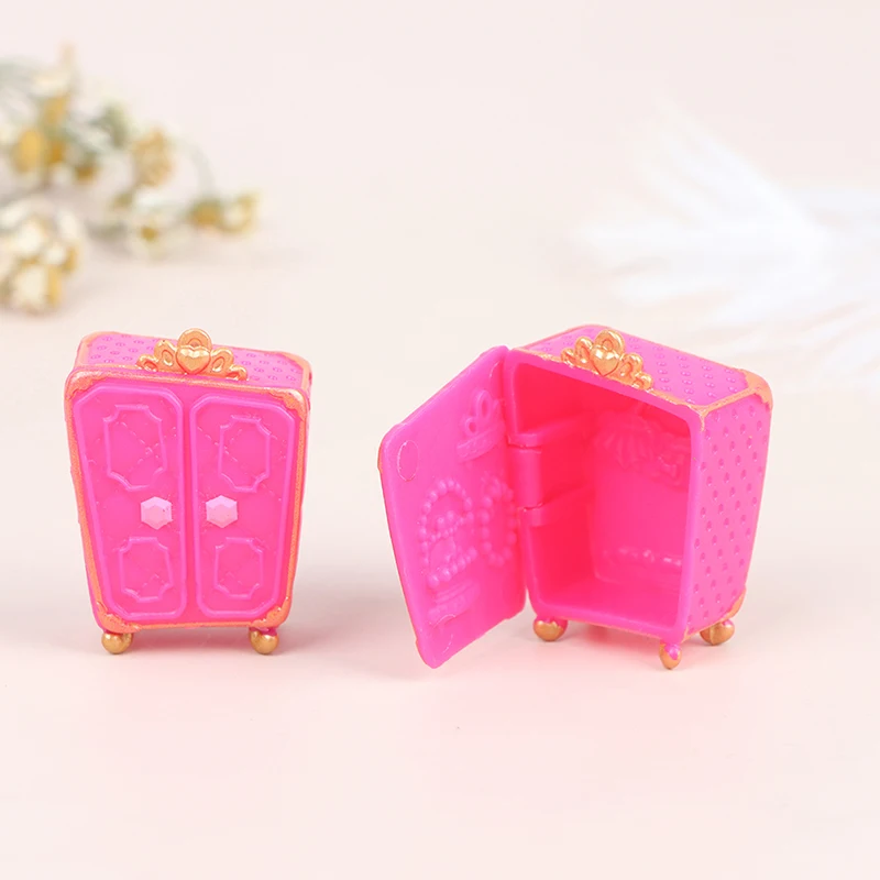 

2Pcs 1:24 Dollhouse Miniature Closet Wardrobe Cabinet Dolls House Accessories 2.5cm*2cm