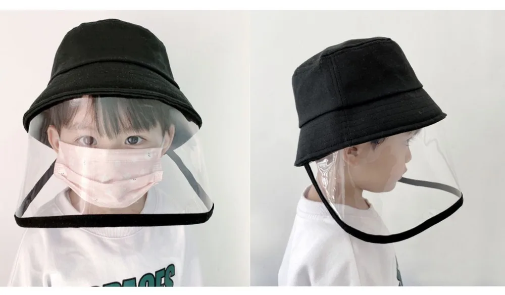 Kids Dust Cover Full Face Cap bucket Hat Children Anti Protective Droplets Spreading Prevent caps hat outdoor | Красота и здоровье