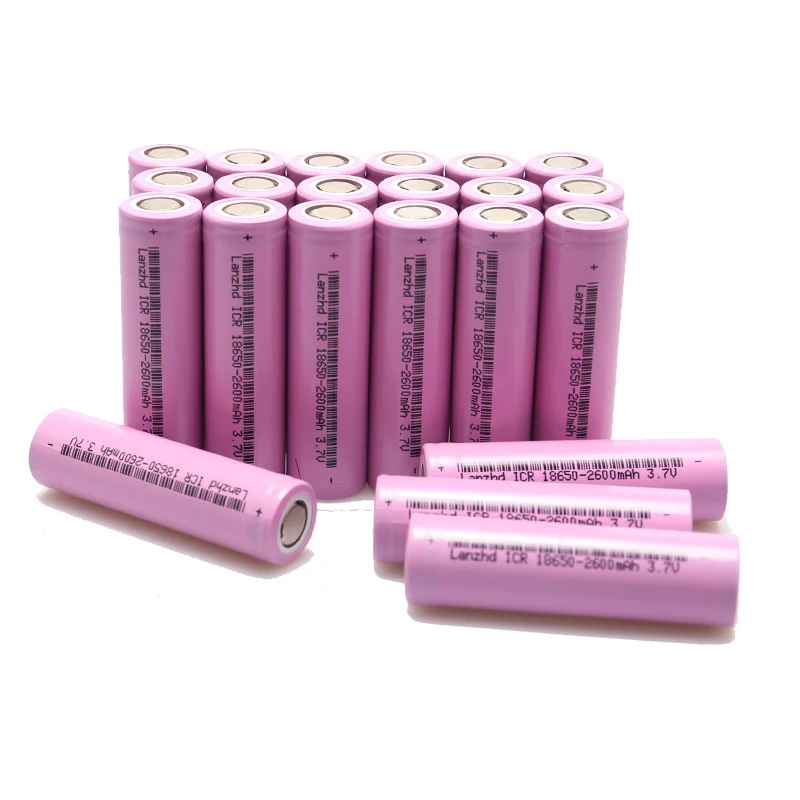 24 шт. 18650 батареи перезаряжаемые литий-ионная 3 7 mAh 2600 V аккумуляторная батарея для