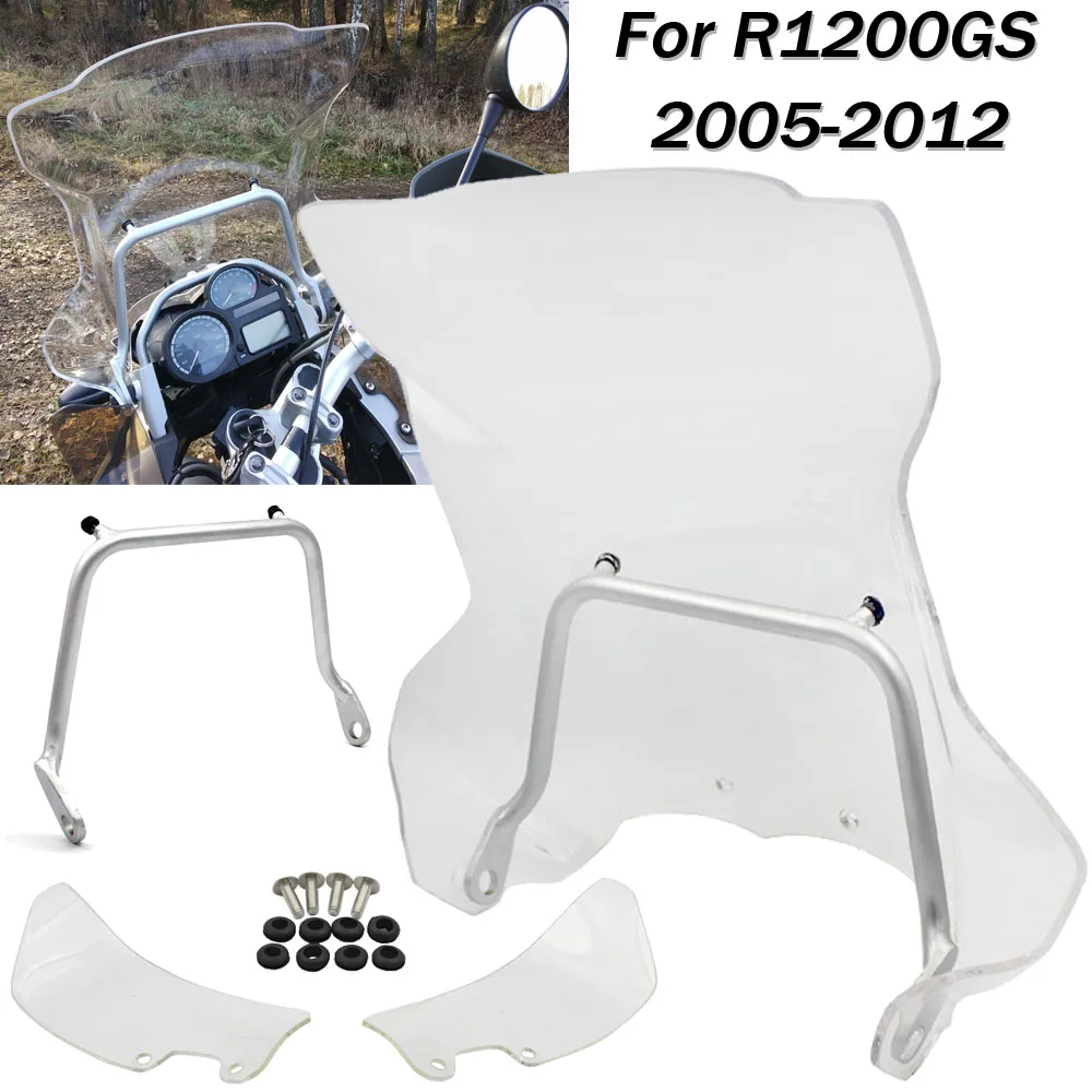 Лобовое стекло переднего ветрового стекла мотоцикла для BMW R1200GS ADV R 1200 GS Adventure 2005