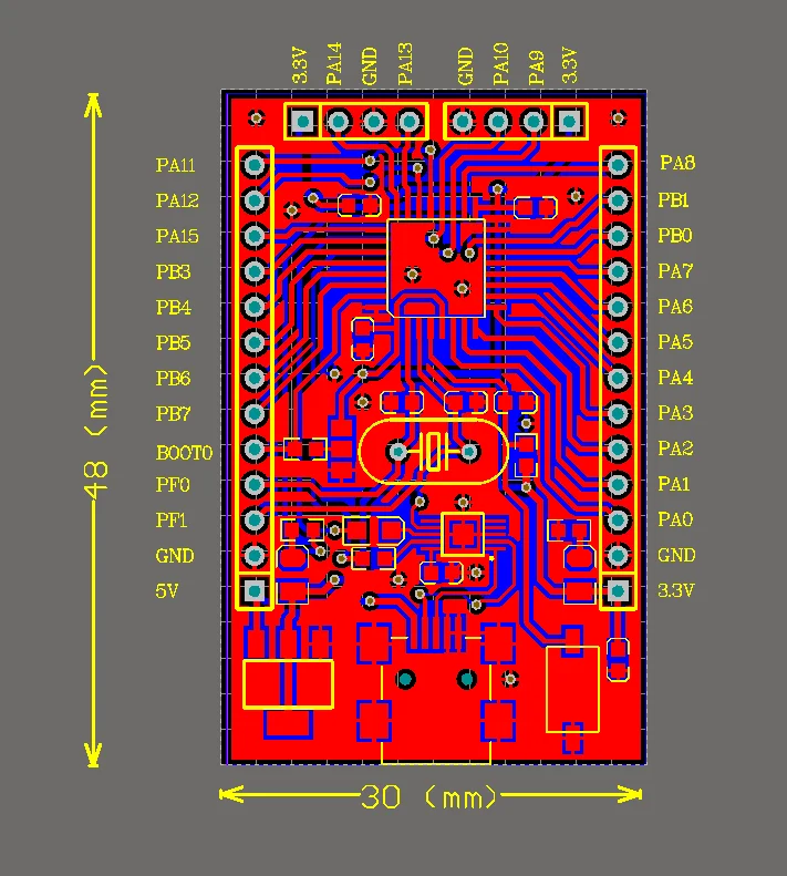 Плата разработки STM32F030K6T6 LQFP32 встроенный USB в TTL чип мини порт|Трансформаторы| |