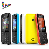 Used NOKIA 208 Single Sim Version Phone GSM Support Hebrew Arabic Russian Keyboard Unlocked Mobile Phone