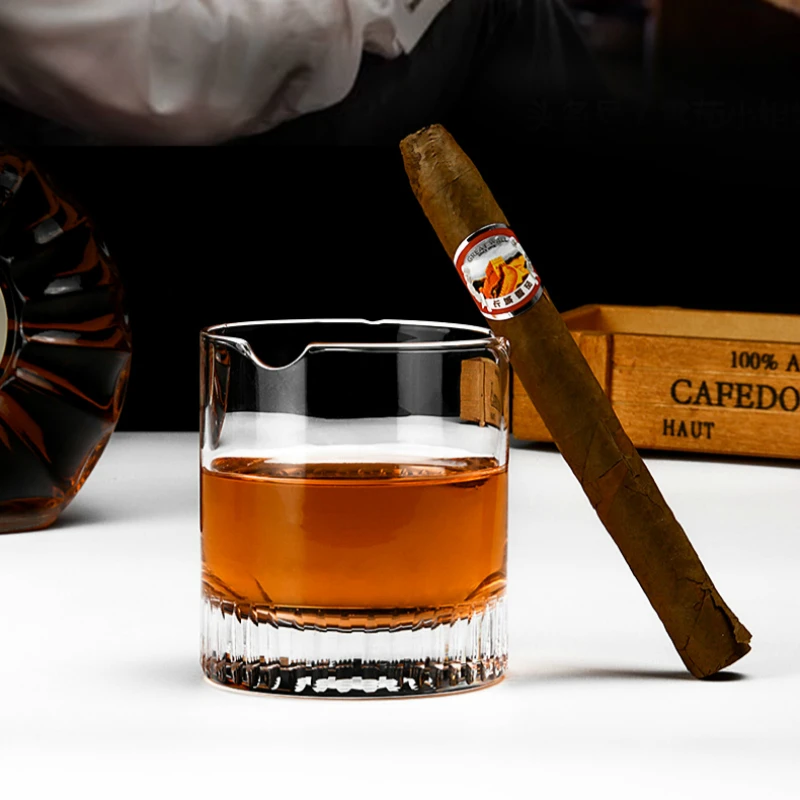 Crystal Cigar Holder Glass Puritano Round Wine Glasses Whisky Usquebaugh XO Cup Brandy Whiskey Rock Vidro Verre Wholesale | Дом и сад