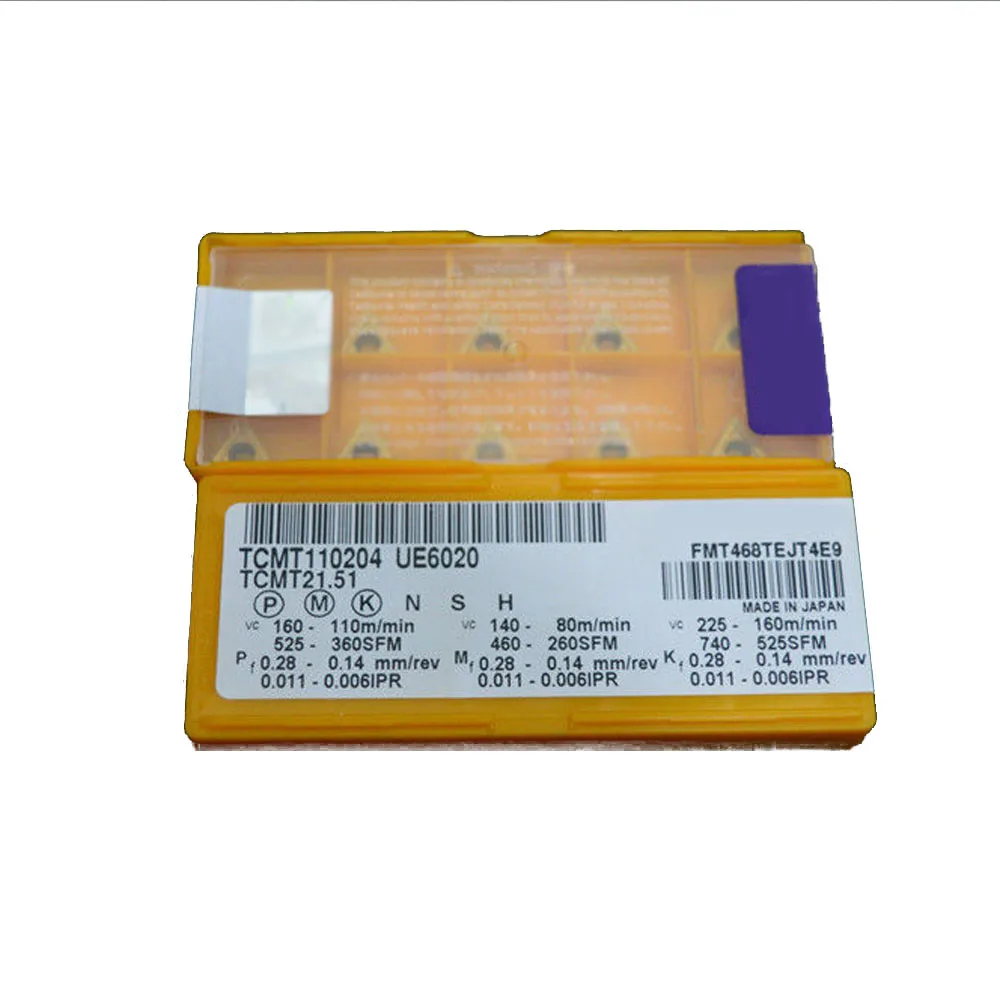 

10pcs Universal Best Inserts 21.51 Carbide CNC Professional TCMT110204 UE6020