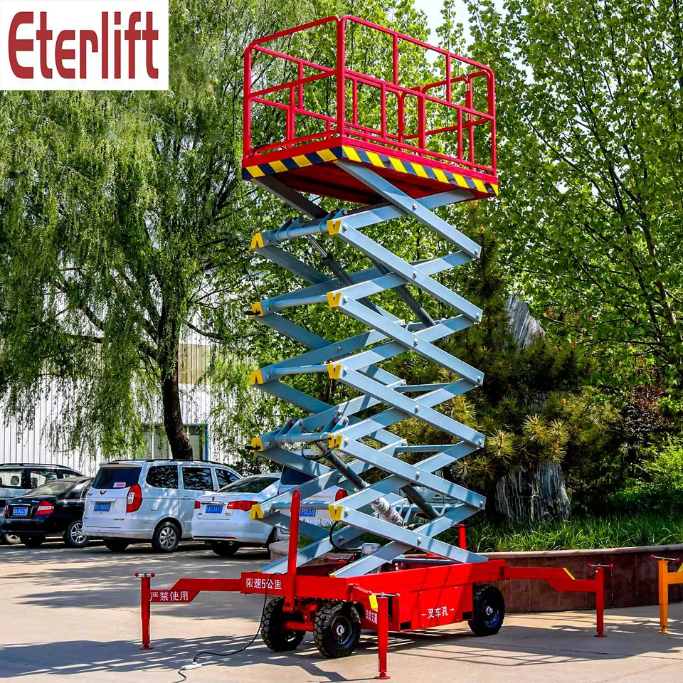 6 м ручной передвижной небольшой мобильный ножничный подъемник sky lift цена на