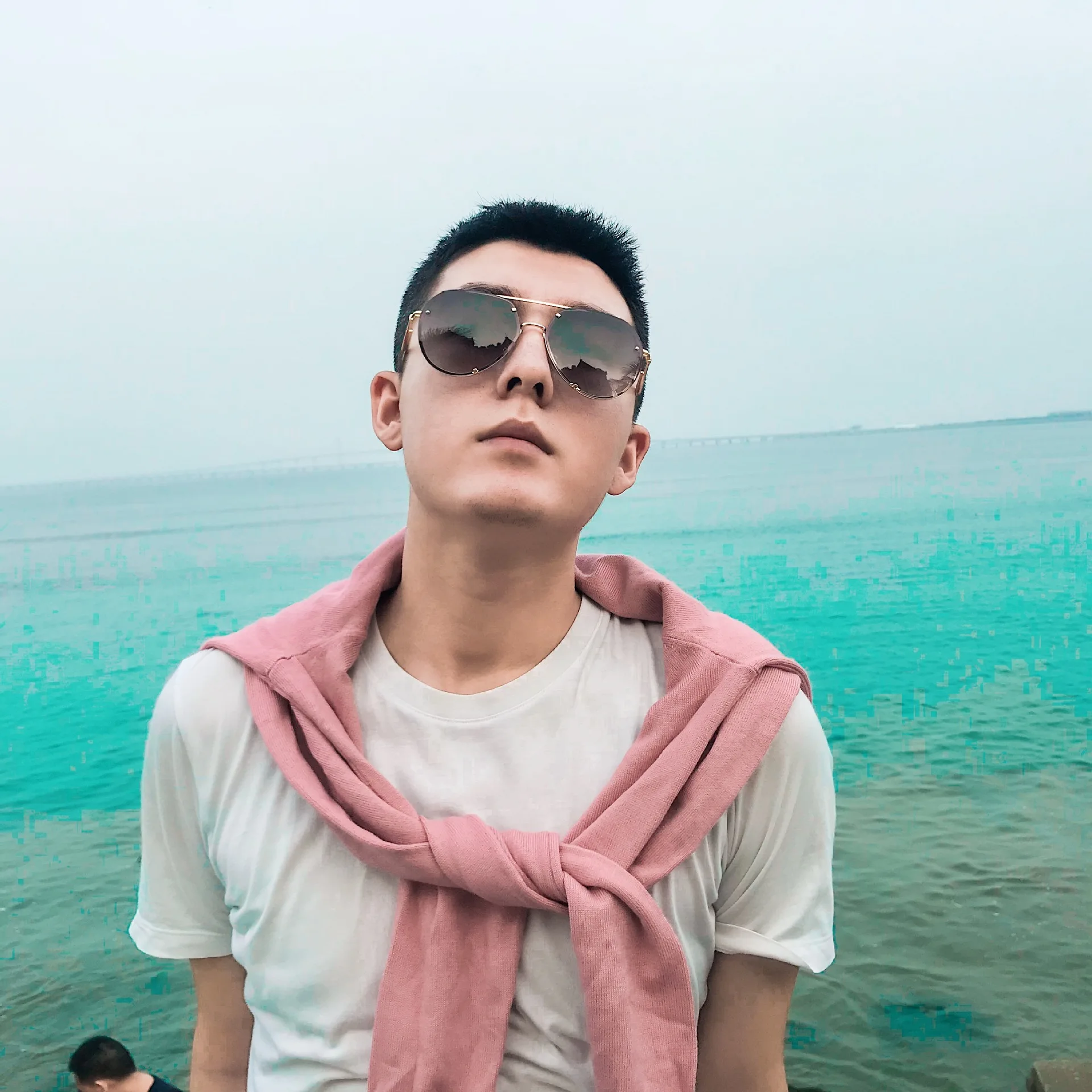 

2021 new sunglasses men's metal double beam frog mirror women fashion online celebrity with tide sunglasses men