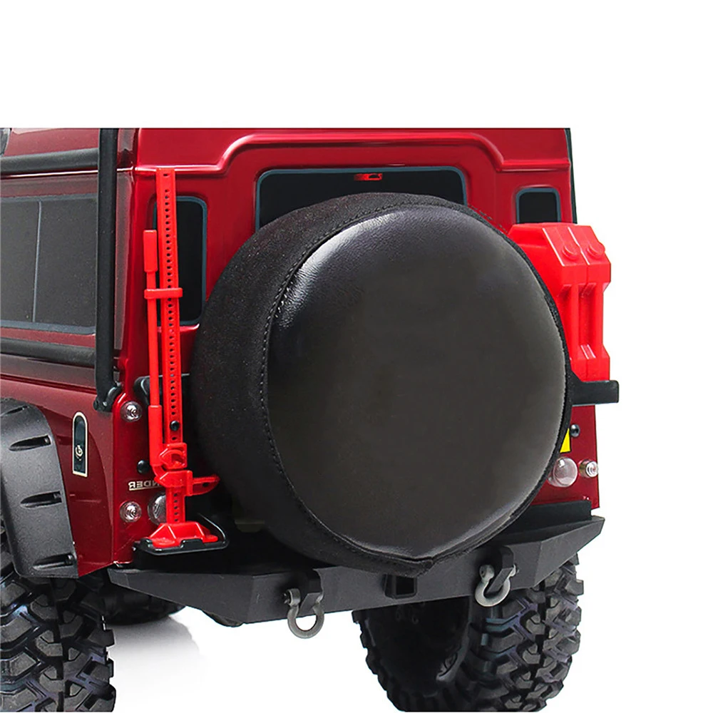 

Leather Spare Tire Cover for Traxxas SCX10 TRX4 RC Car Dustproof Cover Simulation Parts