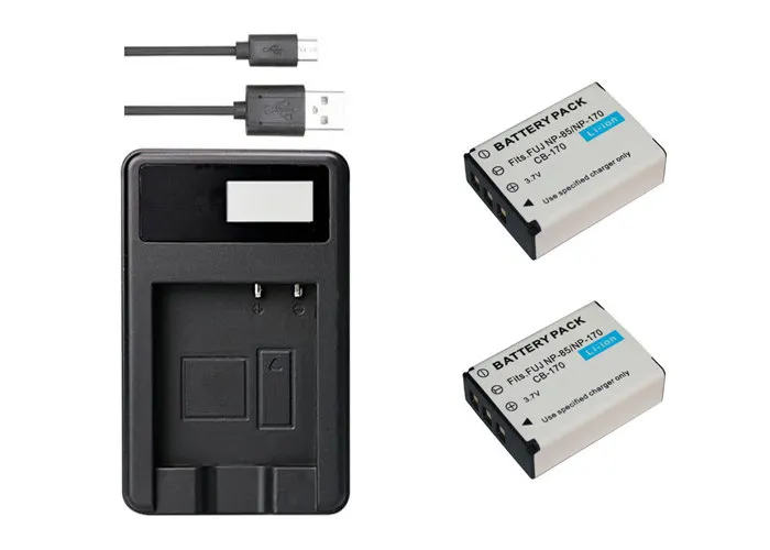 Цвет: желтый NP-85, NP85 NP-170 NP170 аккумулятор и USB зарядное устройство для Fujifilm Fuji FinePix SL300, SL305, SL280, SL260, SL240, sl1000 - Цвет: Цвет: желтый