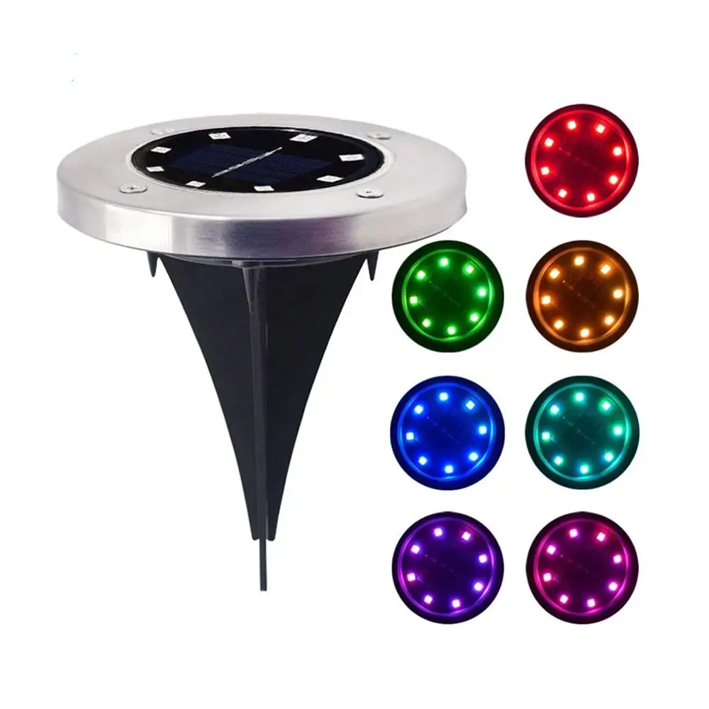 Multi-use Solar Powered Ground Light 4/8 LED Outdoor Path Spot Lamp Yard Garden Lawn Landscape Waterproof | Лампы и освещение