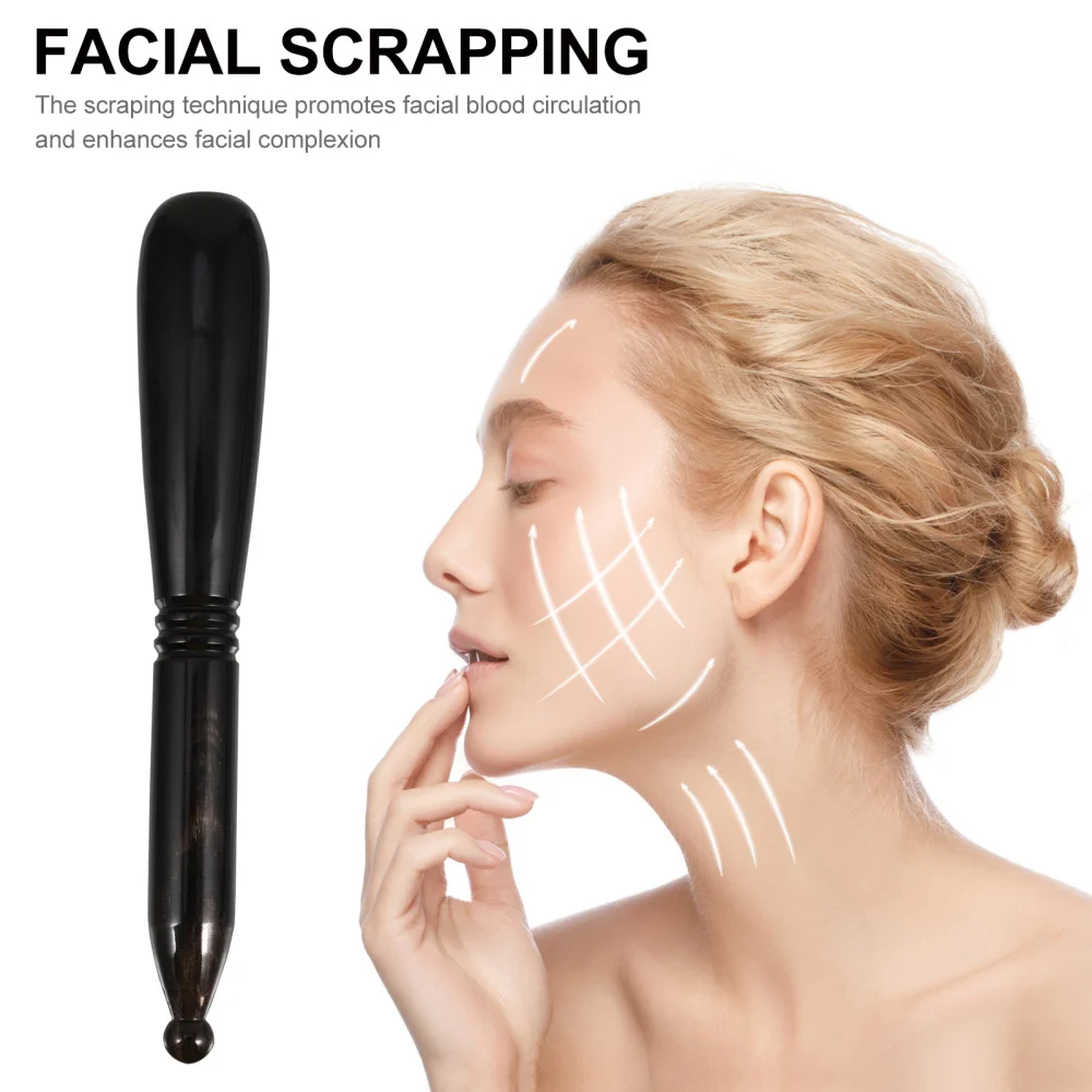 

1pc Double-end Scraping Rod Body Leg Back Scraping Stick Portable Massaging Tool