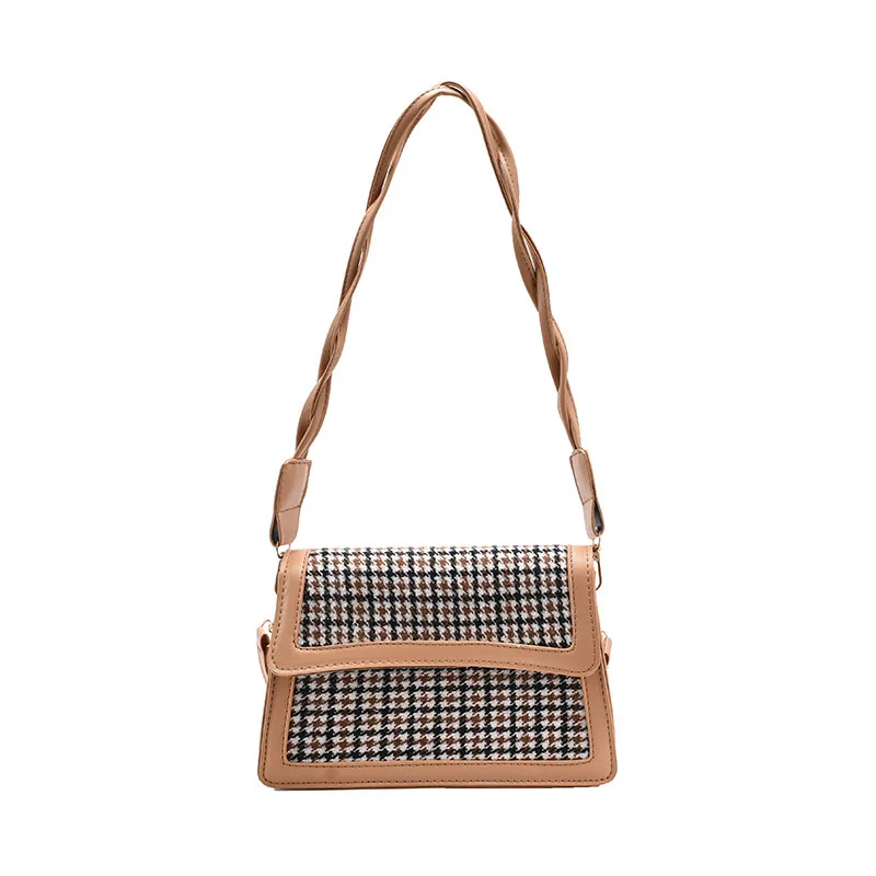 

Popular small bag winter new fashion slung small square bag net red retro shoulder armpit bag