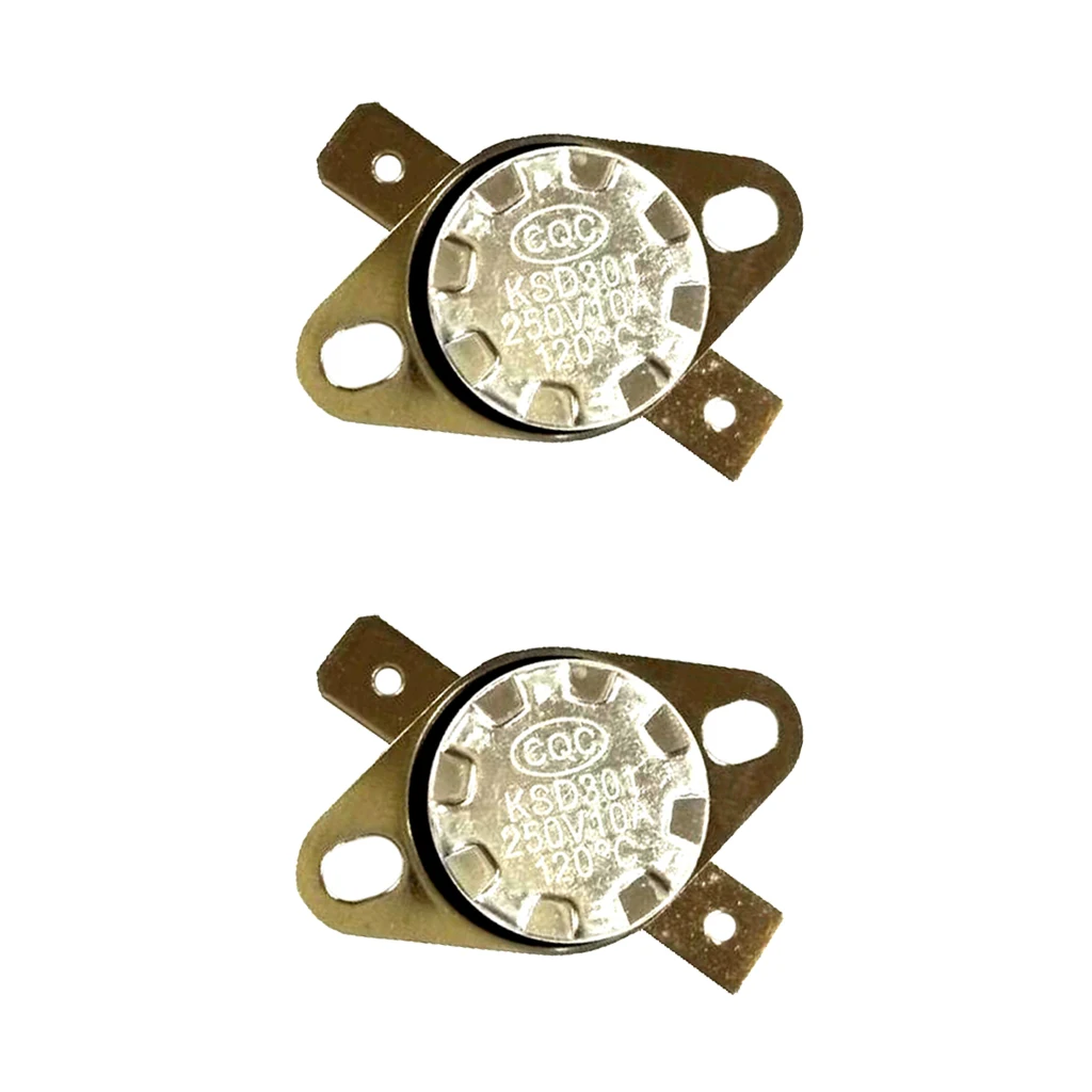 2PCS KSD301 120C NC Thermostat Temperature Thermal Control Switch AC 250V | Автомобили и мотоциклы