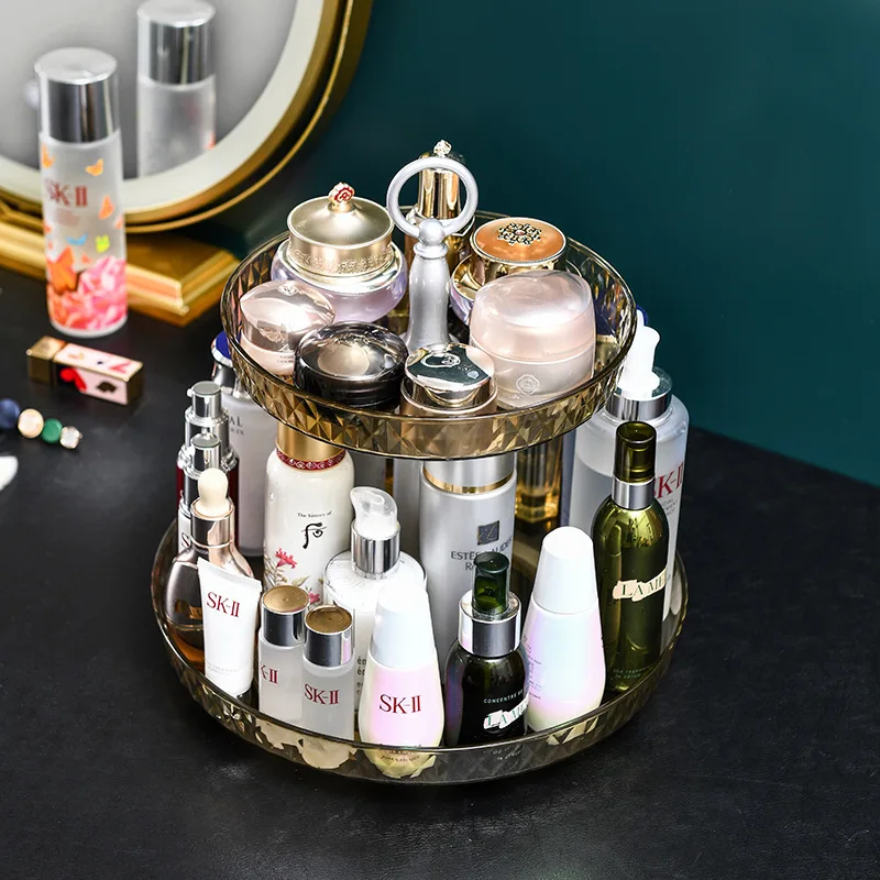 

Rotatable Fruit Plate Tower Living Room Kitchen Snack Candy Storage Holder Display Stand Platters and Trays Dessert Plate