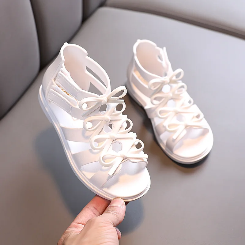 

Fashion Gladiator Bow Kids Sandals Shoes Girl Children'S Beach Summer Shoes Sports Sandals 2021 New Princess Footwear 3-11 Year