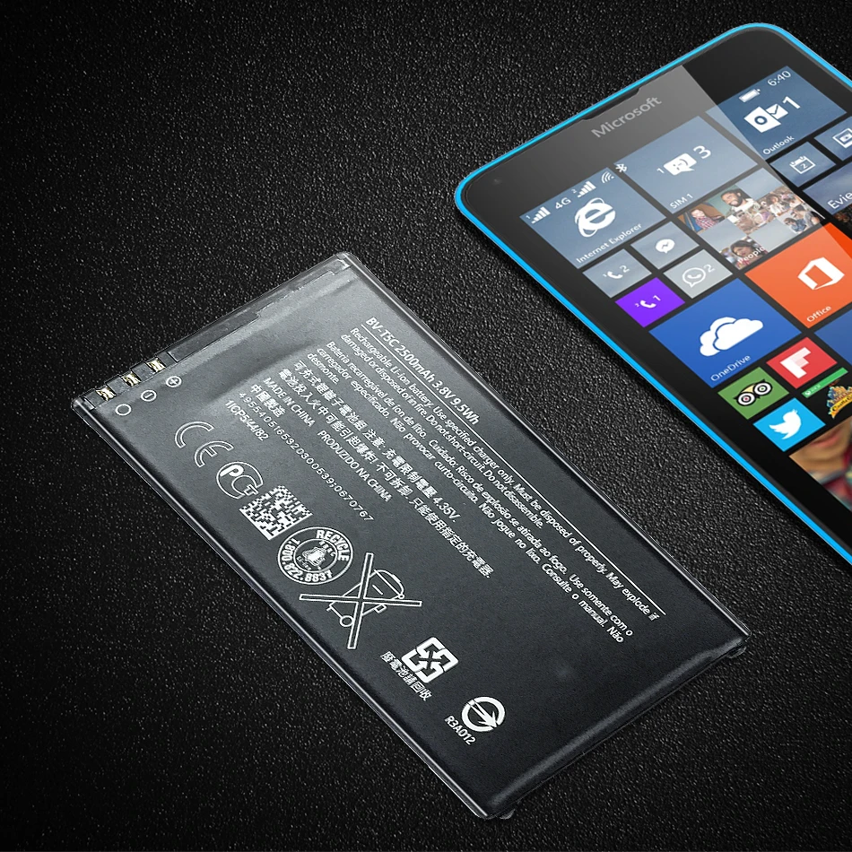 Батарея BV-T5C 2500 ма-ч для microsoft Nokia Lumia 640 RM-1109 RM-1113 RM-1072 RM-1073 RM-1077 RM BV T5C