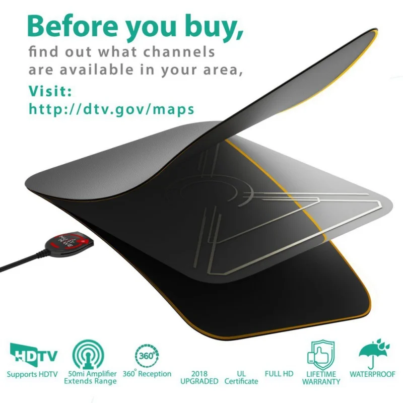 Цифровая ТВ-антенна с высоким коэффициентом усиления 28 дБ усилитель сигнала на