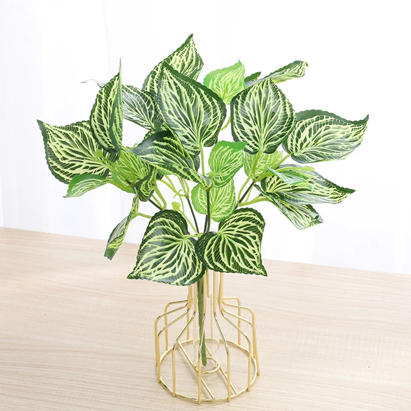 Artificial Palm Fake Tree Variegated Leaf Plant Indoor Outdoor Home Hawaiian Party Decorations Wedding Table Popular |