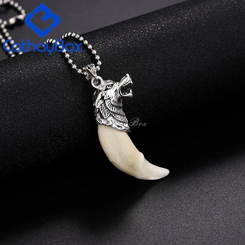 Цепочка с подвеской в виде зуба волка 24 дюйма | Украшения и аксессуары