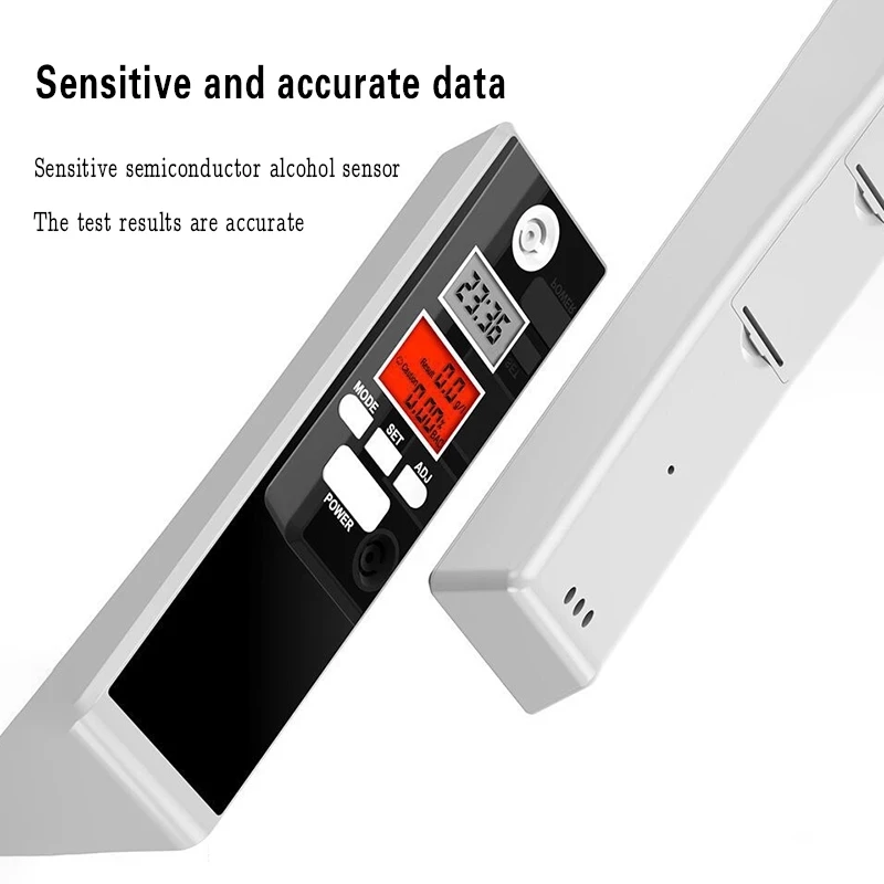 

Alcohol Breath Tester Analyzer , Dual LCD Display Digital Alcohol Tester and Timer Analyzer Breathalyzer dropshiping