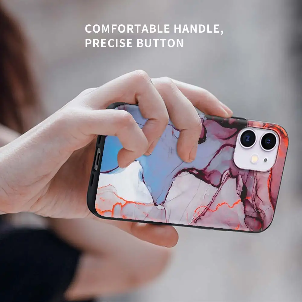 

Tpu Phone Case For Apple iPhone 7 11 12 Pro XR X 6 6S XS Max 5 5S 8 Plus SEF Soft Coque Mobile Cover Colorful Marble